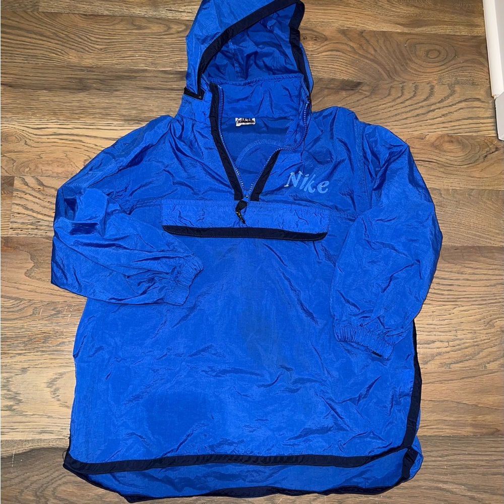 Vintage 90’s Nike Blue Windbreaker Jacket sz small